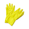 667 - Flock line Reusable Rubber Hand Gloves (Natural) - 1pc