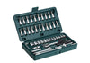 452 -46pcsMetal 1/4" Socket Set (Black, 46pcs)