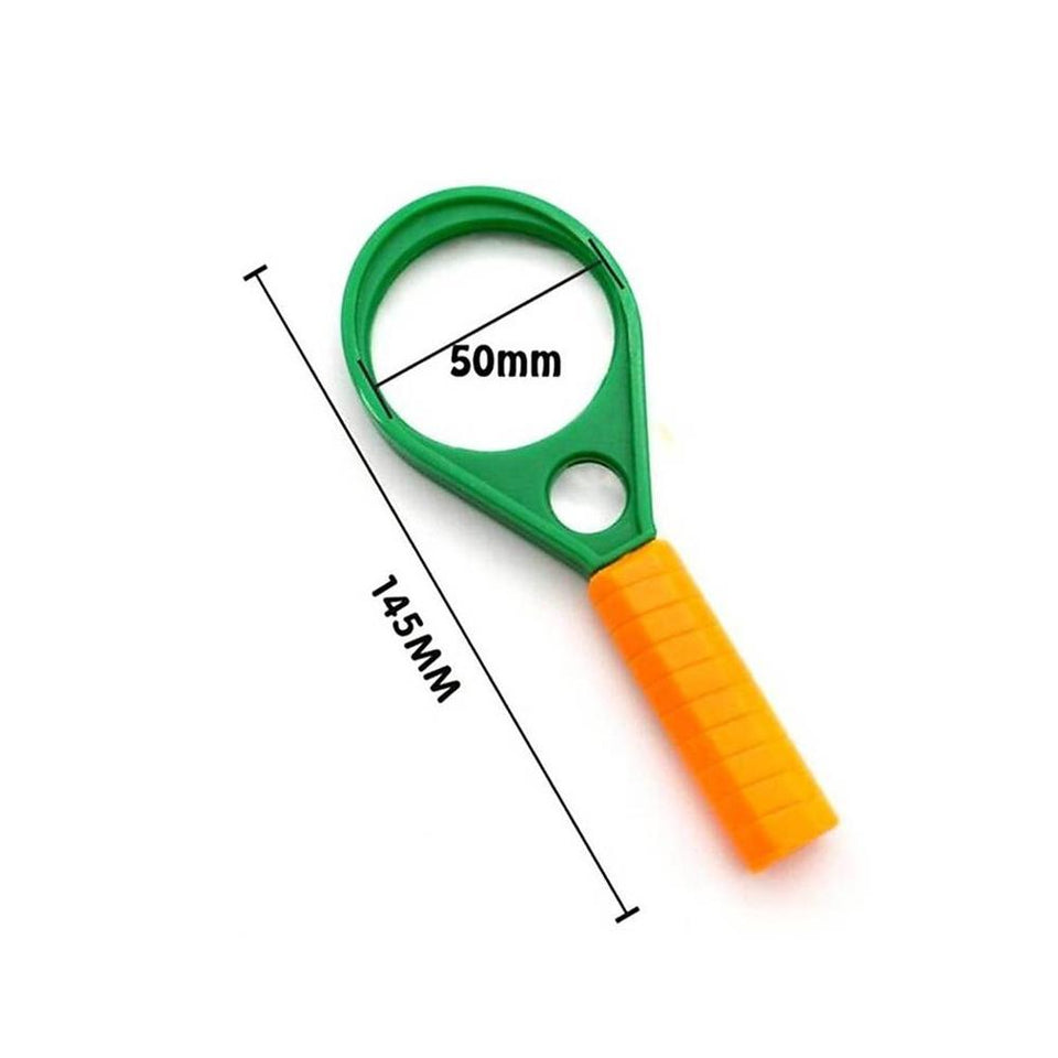 527 Hand-Held Optical Grade Magnifying Glass with Compass (90mm)