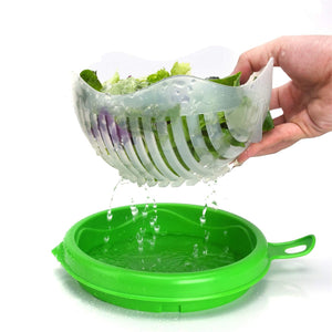 743 Salad Cutter Bowl Upgraded Easy Salad Maker, Fast Fruit Vegetable Salad Chopper Bowl Fresh Salad Slicer