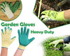 ShopExo Gardening Tools - Falcon Gloves, Flower Cutter/Scissor & Garden Tool Wooden Handle (3pcs-Hand Cultivator, Small Trowel, Garden Fork)