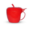864 ShopExo Green apple shaped plastic tea/coffee mug or cup with lid