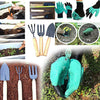 ShopExo Gardening Hand Cultivator, Big Digging Trowel, Shovel & Garden Gloves with Claws for Digging & Planting