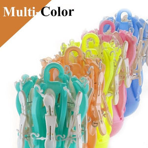 336_Small Octopus Folding Hanging Dryer Round Folding with 16 Pegs  (Multicolor)